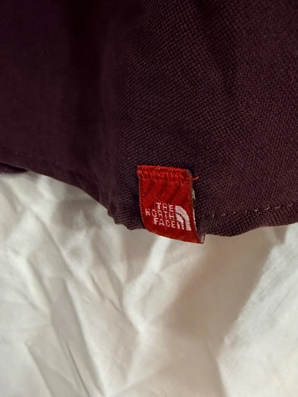 The North Face Men's Casual Button-Down Shirt jacket in plum